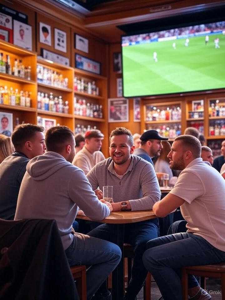 Wnętrze baru sportowego w Warszawa