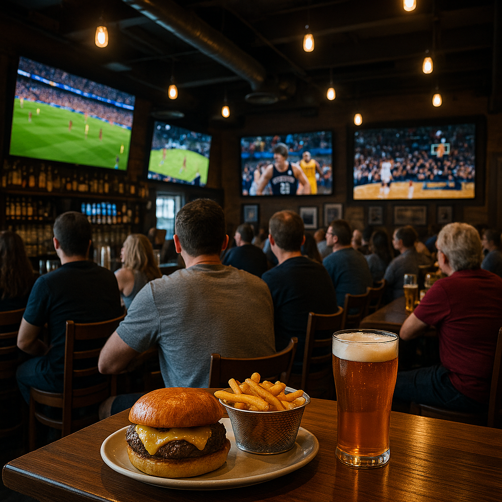 Wnętrze baru sportowego w Wrocław