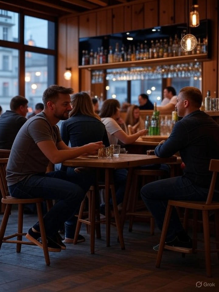 Wnętrze baru sportowego w Kraków